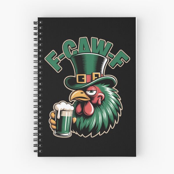 Item preview, F-Caw-F Deadpan Rooster Green Beer Leprechaun Hat Close-Up St. Patrick's Day Funny Tee designed and sold by DarylWelsh2024.