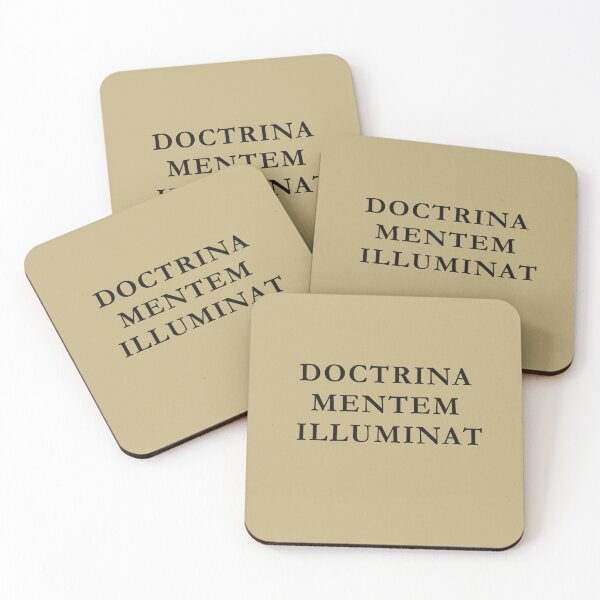 Item preview, Doctrina Mentem Illuminat Latin Dark Academia Scholarly Text Design designed and sold by semenol.