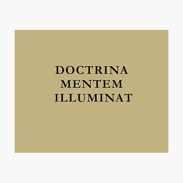 Item preview, Doctrina Mentem Illuminat Latin Dark Academia Scholarly Text Design designed and sold by semenol.