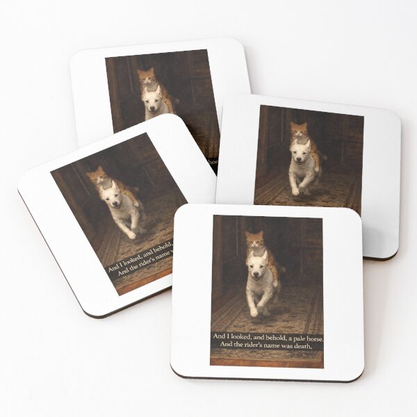 Item preview, Cat and dog in the hallway designed and sold by donchago.