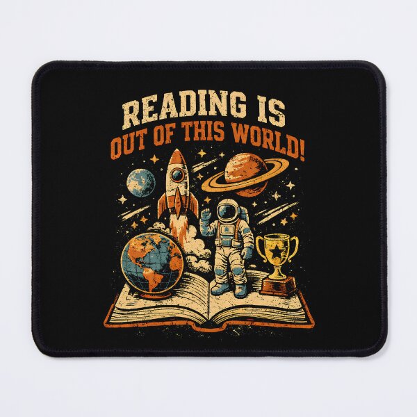 Item preview, Reading Is Out Of This World - Space Book designed and sold by WavesStation.