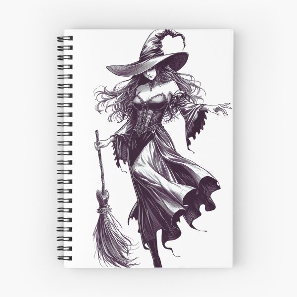 Item preview, Flying Gothic Witch designed and sold by BlondeBalance.