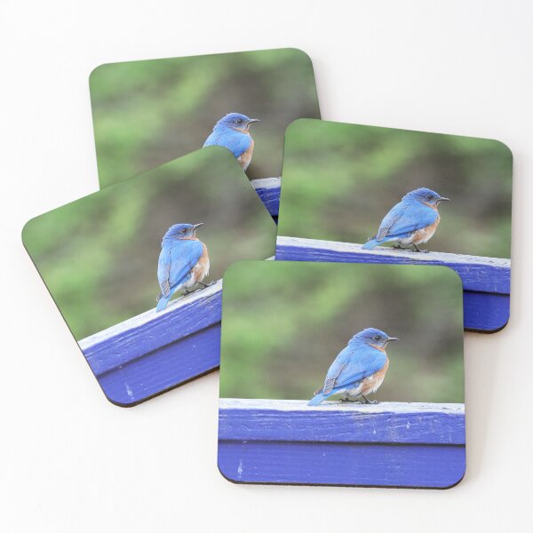 Item preview, Bluebird on Blue Fence designed and sold by Alice Kahn.