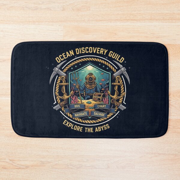 Item preview, Ocean Discovery Guild – Deep Sea Exploration Emblem designed and sold by Dogandesighn.
