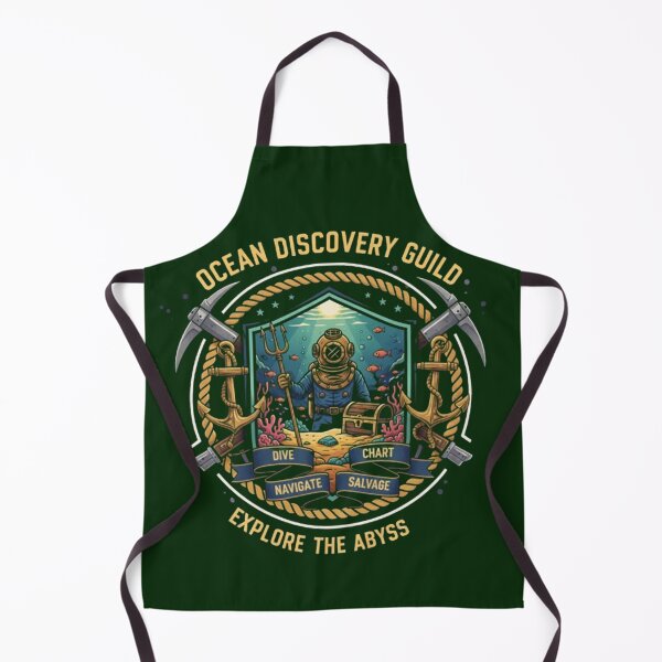 Item preview, Ocean Discovery Guild – Deep Sea Exploration Emblem designed and sold by Dogandesighn.
