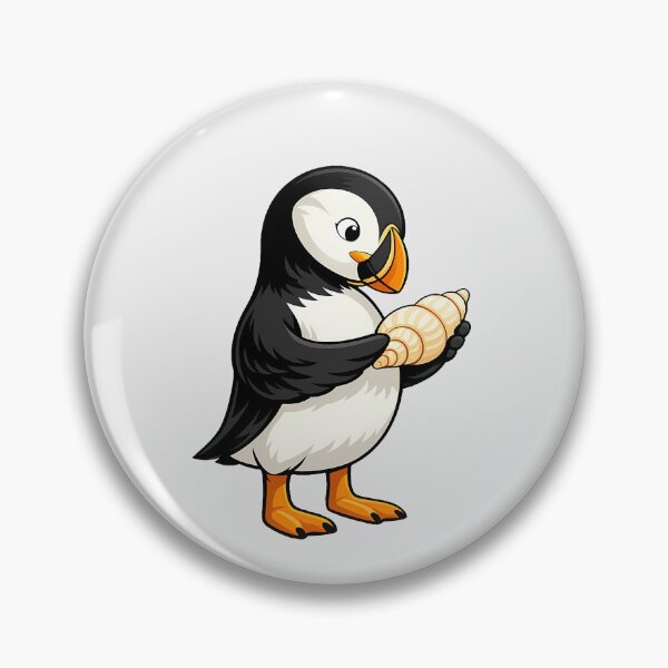 Item preview, Cute Puffin Seashell Finder designed and sold by Ombrya.