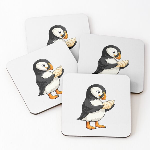 Item preview, Cute Puffin Seashell Finder designed and sold by Ombrya.