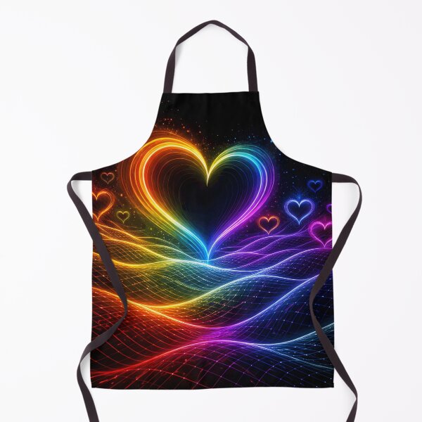 Item preview, Neon Rainbow Hearts - Synthwave Grid & Cyber Love Aesthetic designed and sold by Tw1nsAIArt.