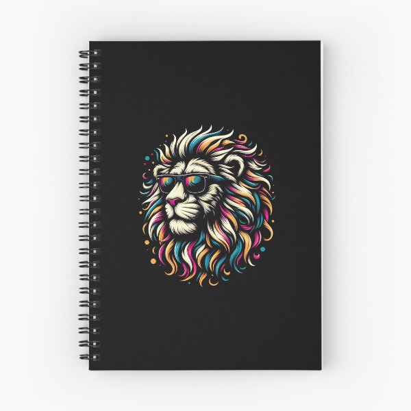 Item preview, Colorful lion illustration with vibrant mane and sunglasses, blending creativity and style. designed and sold by beast-net.