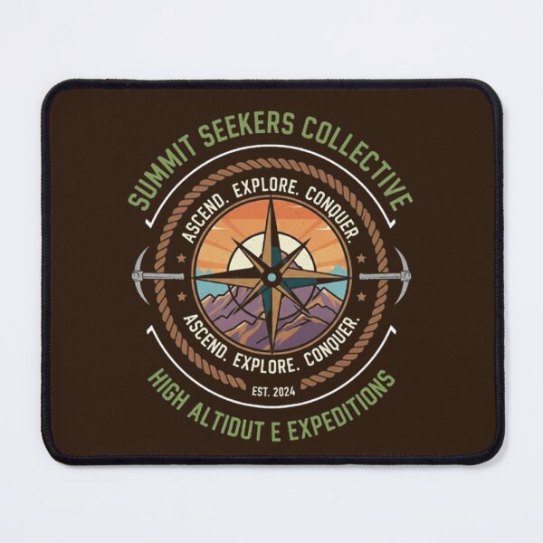 Item preview, Summit Seekers Collective – High Altitude Expedition Emblem designed and sold by Dogandesighn.