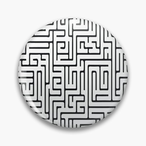 Artikelvorschau, Komplexes Schwarz‑Weiß Labyrinthmuster entworfen und verkauft von Arturo Daniel Garcia Palomo.