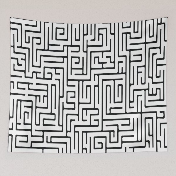 Item preview, Complex Black and White Maze Design designed and sold by Arturo Daniel Garcia Palomo.