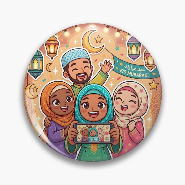 Item preview, Eid Selfie - Cute Muslim Friends Celebrating Together designed and sold by WowDezign.