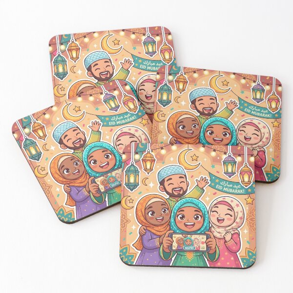 Item preview, Eid Selfie - Cute Muslim Friends Celebrating Together designed and sold by WowDezign.