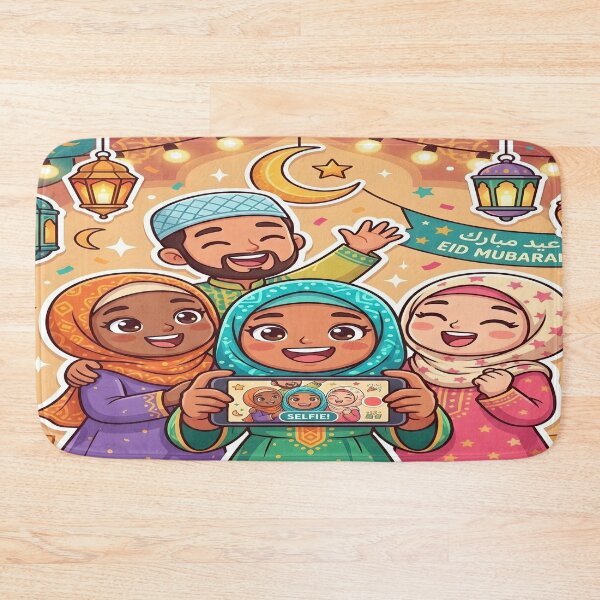 Item preview, Eid Selfie - Cute Muslim Friends Celebrating Together designed and sold by WowDezign.
