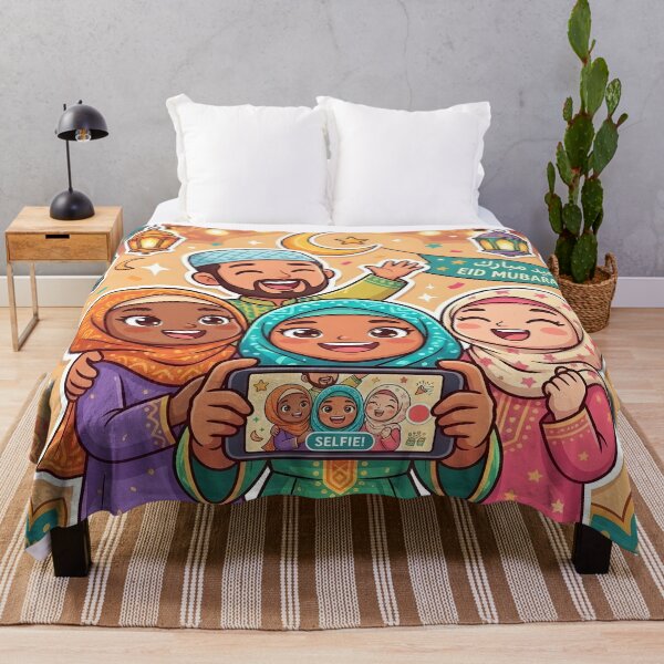 Item preview, Eid Selfie - Cute Muslim Friends Celebrating Together designed and sold by WowDezign.