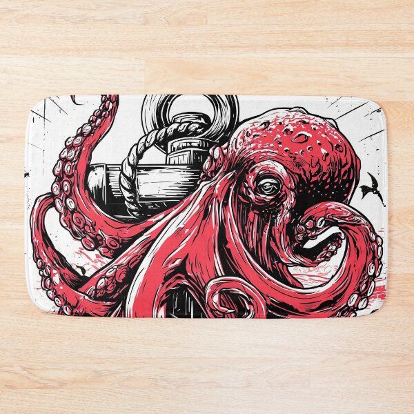 Item preview, The Flat Fill Kraken designed and sold by Retro Type.