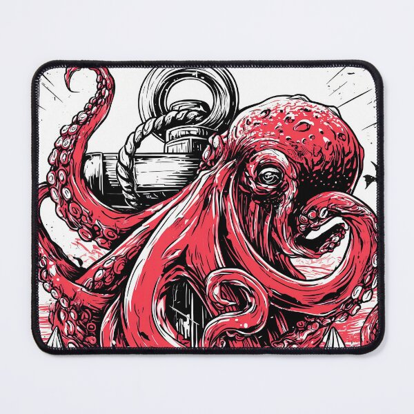 Item preview, The Flat Fill Kraken designed and sold by Retro Type.