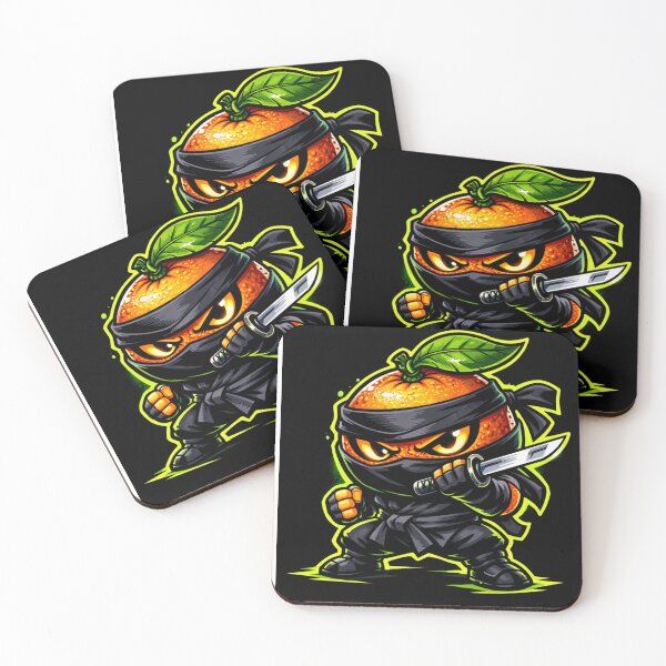 Item preview, Ninja Orange Cartoon Fruit Warrior designed and sold by novyron.