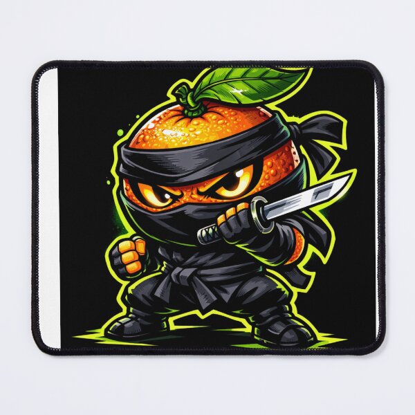 Item preview, Ninja Orange Cartoon Fruit Warrior designed and sold by novyron.