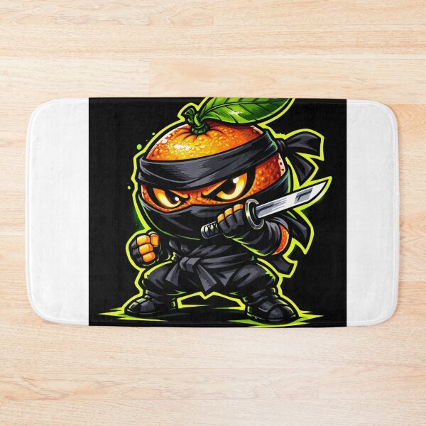 Item preview, Ninja Orange Cartoon Fruit Warrior designed and sold by novyron.