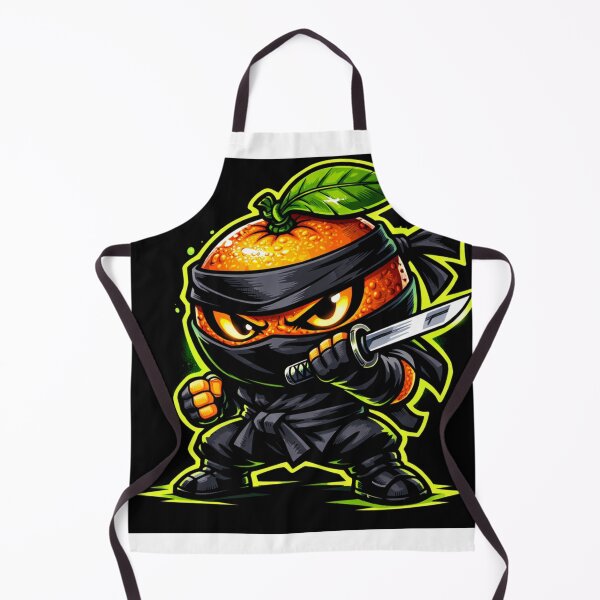 Item preview, Ninja Orange Cartoon Fruit Warrior designed and sold by novyron.