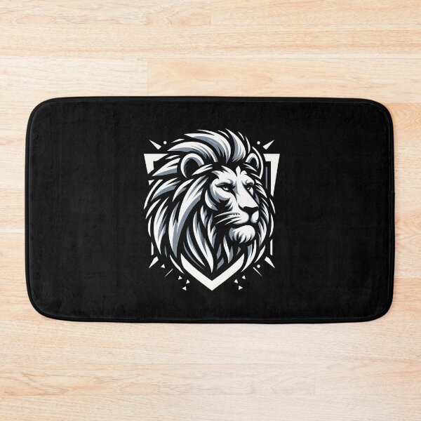 Item preview, Stylized lion head illustration with intricate details and a bold design, symbolizing strength and courage. designed and sold by beast-net.