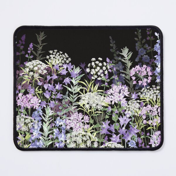 Item preview, ​Midnight Botanical Wildflower Garden Meadow designed and sold by Fiona Calder Designs.