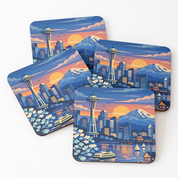 Item preview, Seattle Postcard  designed and sold by MatthewHeights.