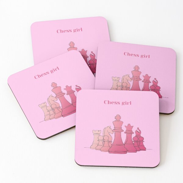 Item preview, Pink Chess Girl - Aesthetic Chess Pieces for Her designed and sold by RoshkaShop.
