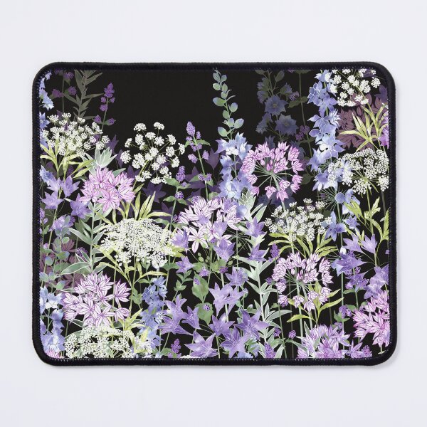 Item preview, ​Midnight Botanical Wildflower Garden Meadow designed and sold by Fiona Calder Designs.