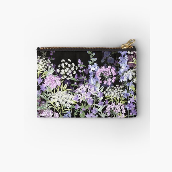 Item preview, ​Midnight Botanical Wildflower Garden Meadow designed and sold by Fiona Calder Designs.