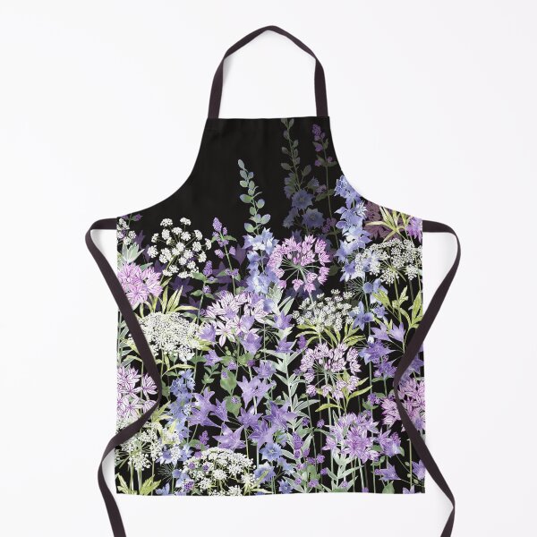 Item preview, Midnight Botanical Wildflower Garden Meadow designed and sold by Fiona Calder Designs.