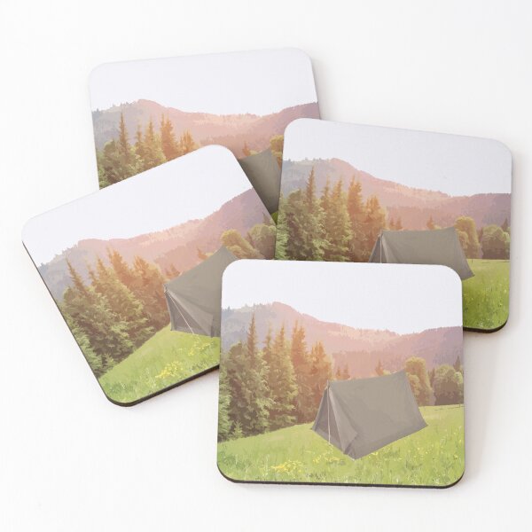 Item preview, Peaceful Camping Tent at Sunrise designed and sold by Arturo Daniel Garcia Palomo.