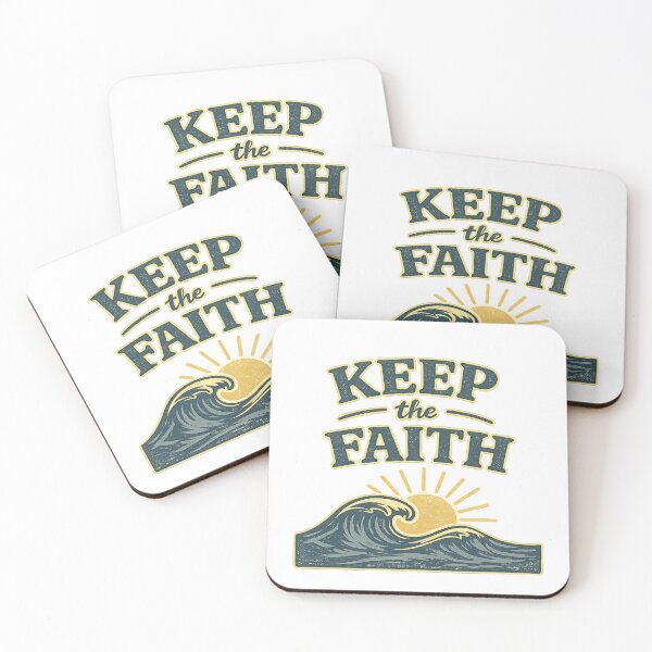 Item preview, Keep the Faith – Christian Inspirational Ocean Wave Design designed and sold by SoulThread Studio.