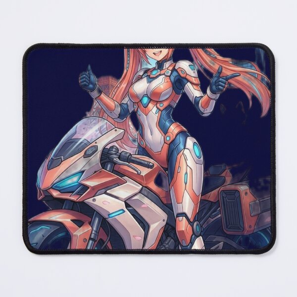 Item preview, Cyber Biker Neon Waifu Thumbs Up designed and sold by RadaQueen.