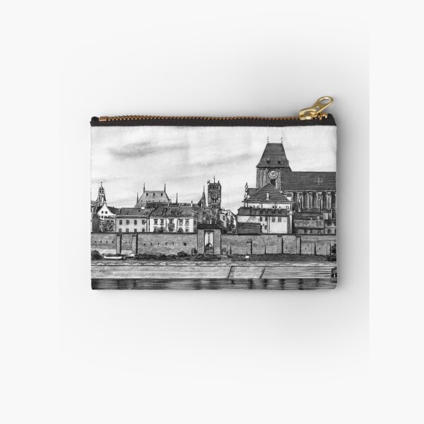 Item preview, Panorama of Toruń city in Poland pencil drawing designed and sold by Adam Wróbel.