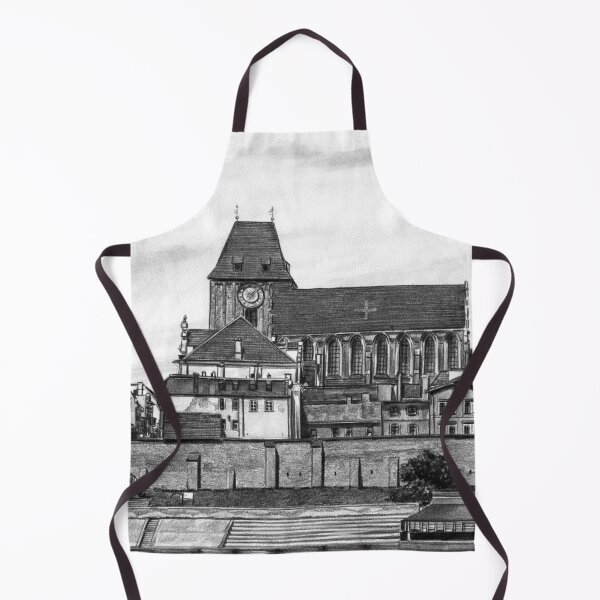Item preview, Panorama of Toruń city in Poland pencil drawing designed and sold by Adam Wróbel.
