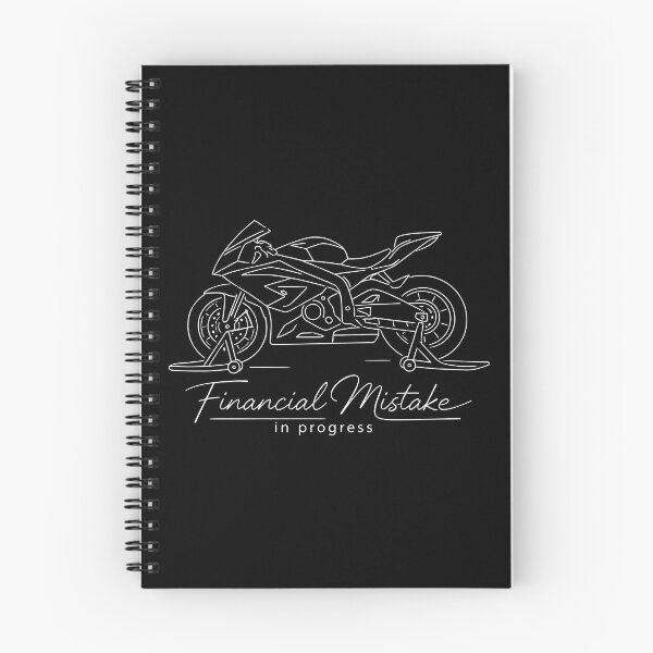 Item preview, Financial Mistake In Progress - Funny Sportbike Line Art designed and sold by WavesStation.