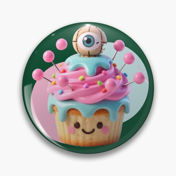 Item preview, Voodoo Dream: Creepy Kawaii Eye Cupcake designed and sold by CloudyCatArt.