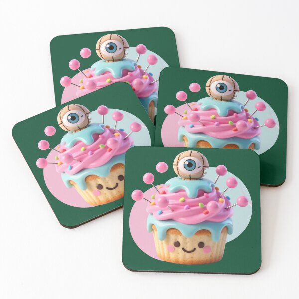 Item preview, Voodoo Dream: Creepy Kawaii Eye Cupcake designed and sold by CloudyCatArt.