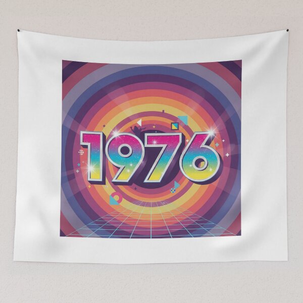 Item preview, Colorful 1976 Year Design #1976 #year #anniversary #dateofbirth  designed and sold by Fanybany.