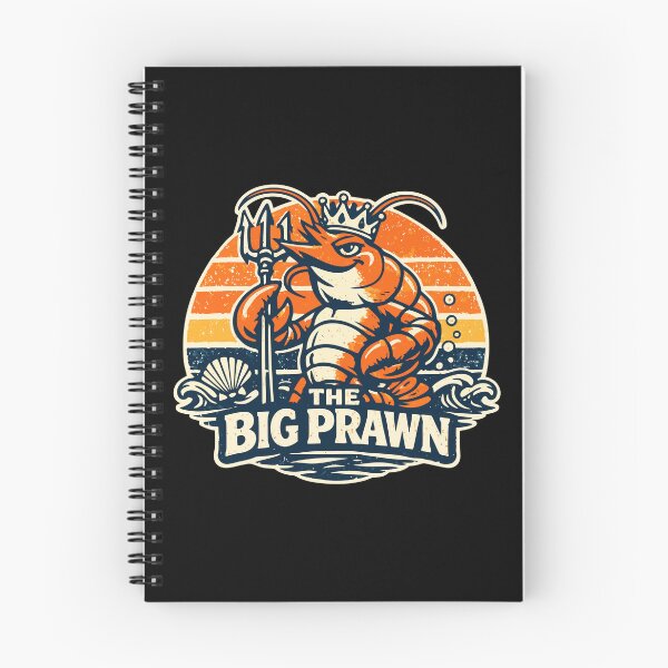 Item preview, The Big Prawn - Funny Shrimp King Retro Ocean Meme designed and sold by TomoMadeIt.