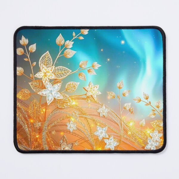 Item preview, gold, diamond flowers, aurora borealis designed and sold by PurvaNimfaMagic.