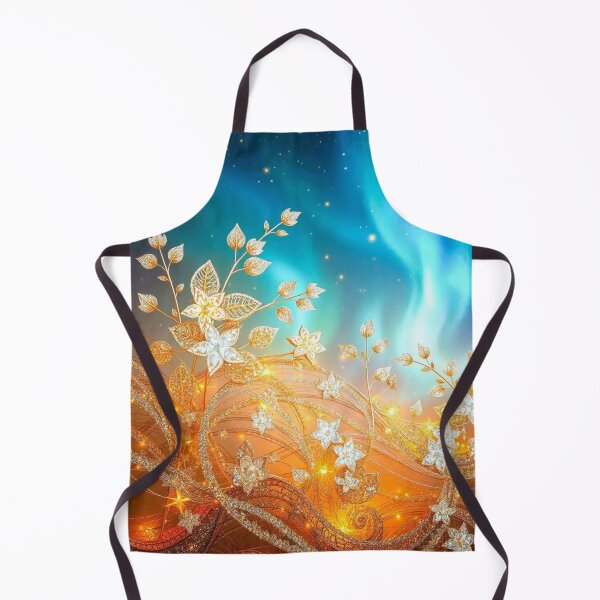 Item preview, gold, diamond flowers, aurora borealis designed and sold by PurvaNimfaMagic.