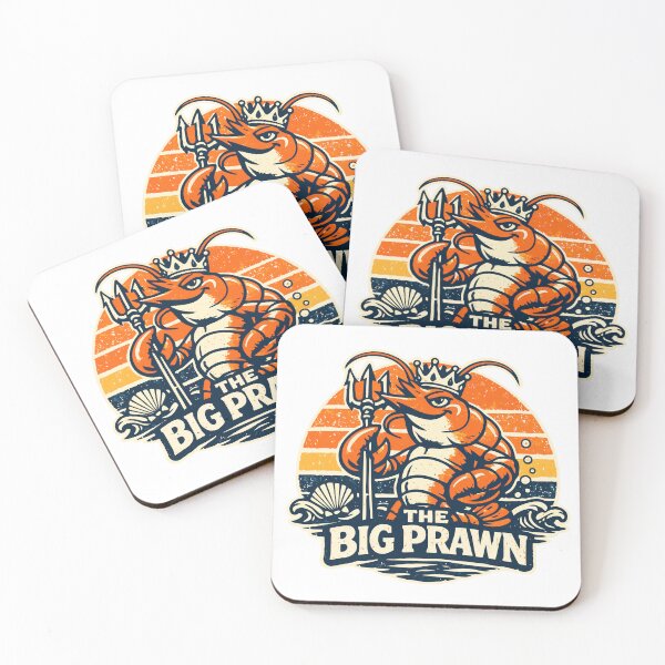 Item preview, The Big Prawn - Funny Shrimp King Retro Ocean Meme designed and sold by TomoMadeIt.