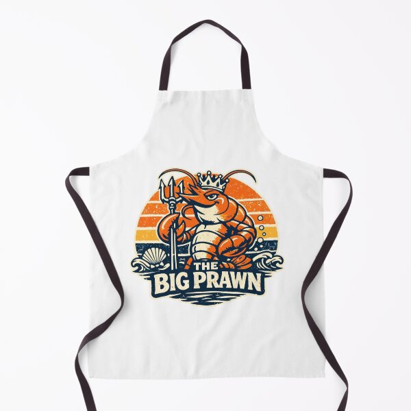 Item preview, The Big Prawn - Funny Shrimp King Retro Ocean Meme designed and sold by TomoMadeIt.