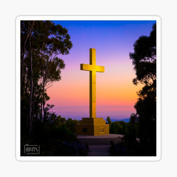 Item preview, MT. MACEDON CROSS SUNSET designed and sold by SebastianMarino.