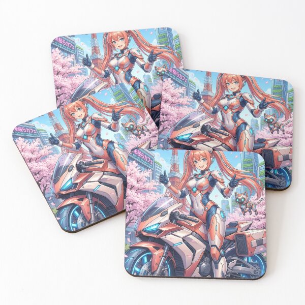Item preview, Cyber Biker Neon Waifu Thumbs Up8a designed and sold by RadaQueen.