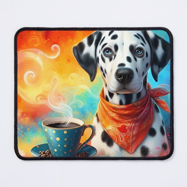 Item preview, Dalmatian Drinking Coffee designed and sold by The Coffee Critters.